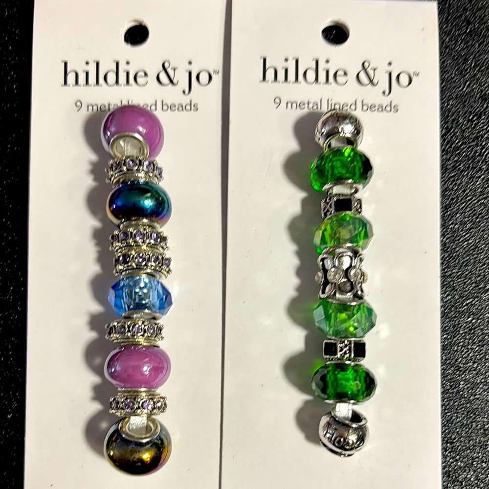 Multicolor Metal Lined Beads